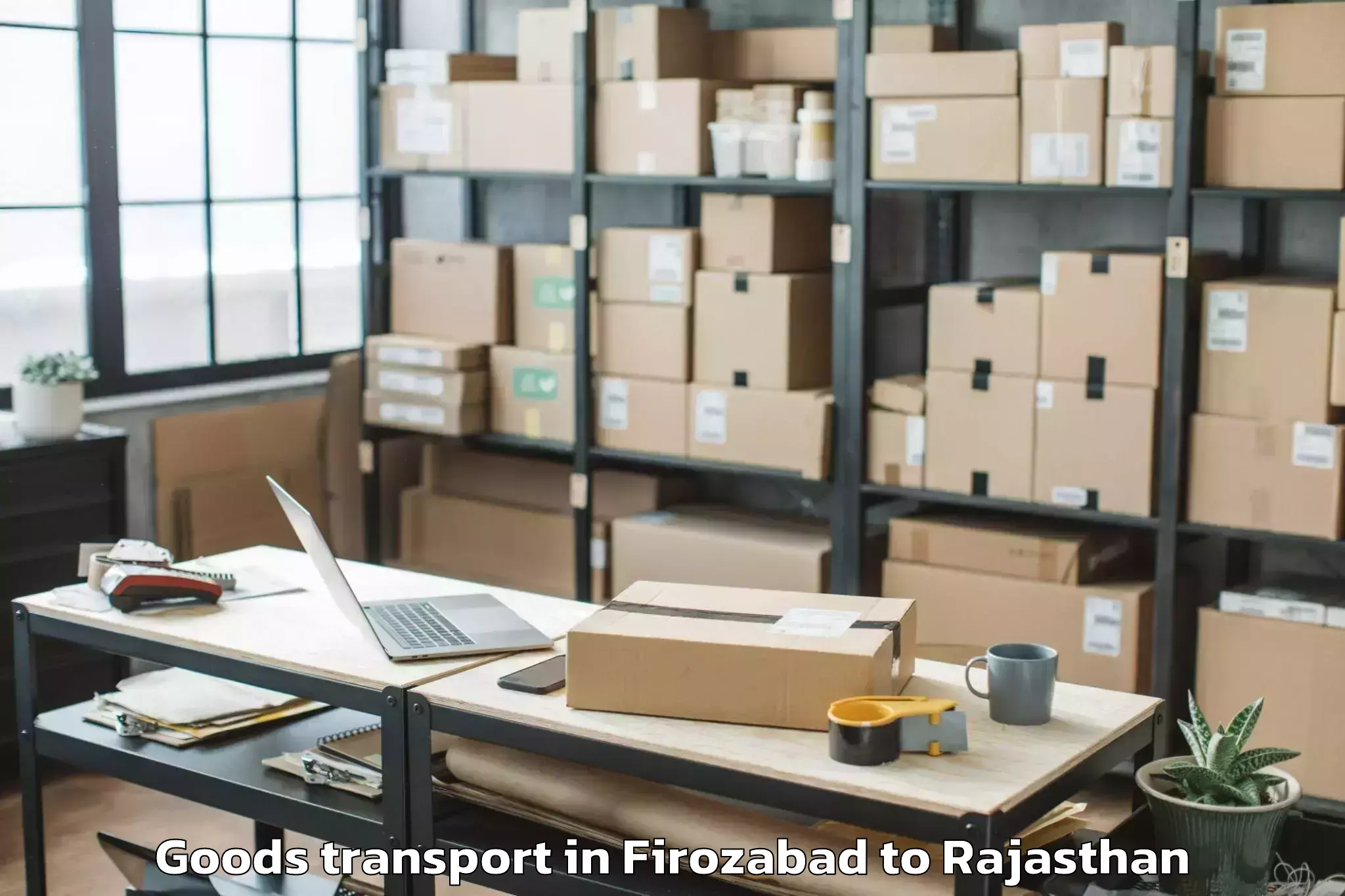 Easy Firozabad to Udaypur Goods Transport Booking